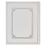 KJV White Faux Leather Family Bible Double Column Format