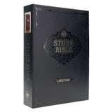 KJV Brown Frame Faux Leather Study Bible Large Print