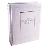 NLT The Family Heritage Bible White Hardcover