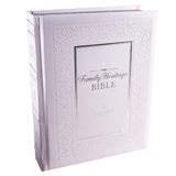NLT The Family Heritage Bible White Hardcover