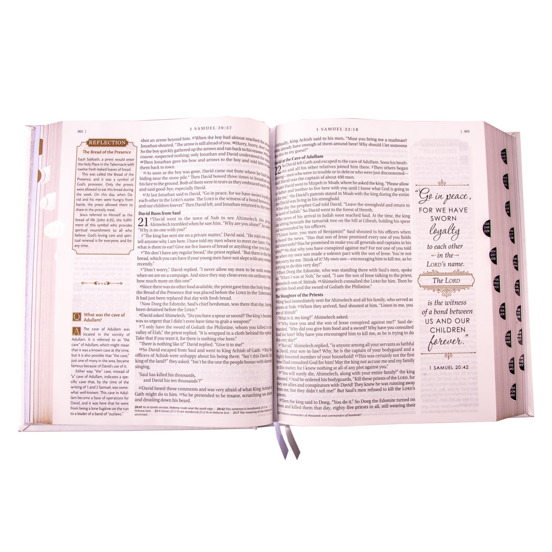 NLT The Family Heritage Bible White Hardcover