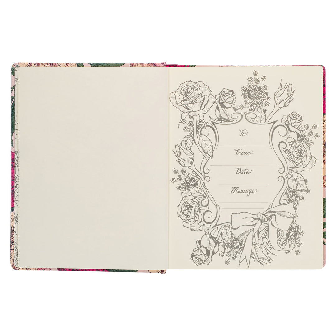 KJV Pink Floral Hardcover My Creative Bible