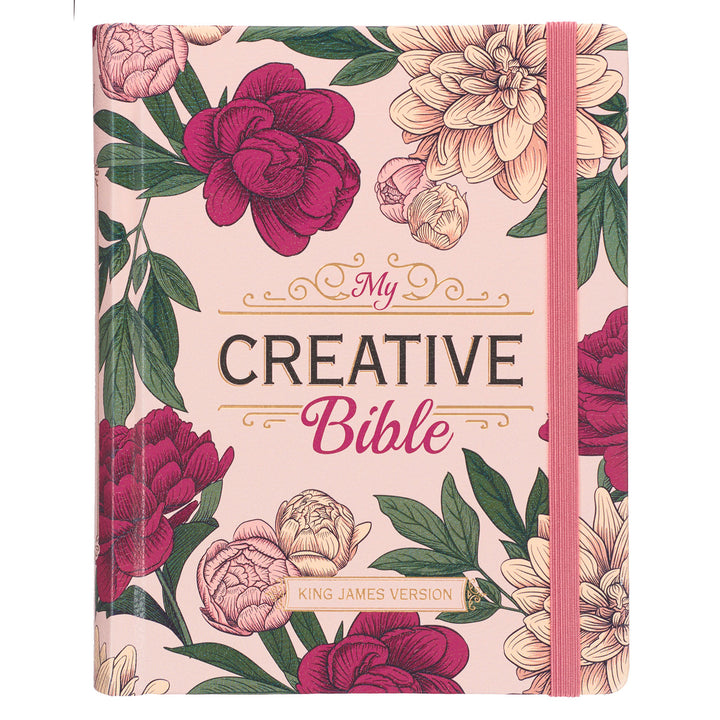 KJV Pink Floral Hardcover My Creative Bible