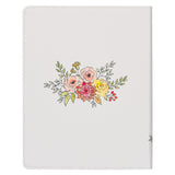 KJV White Floral Faux Leather Flexcover My Creative Bible