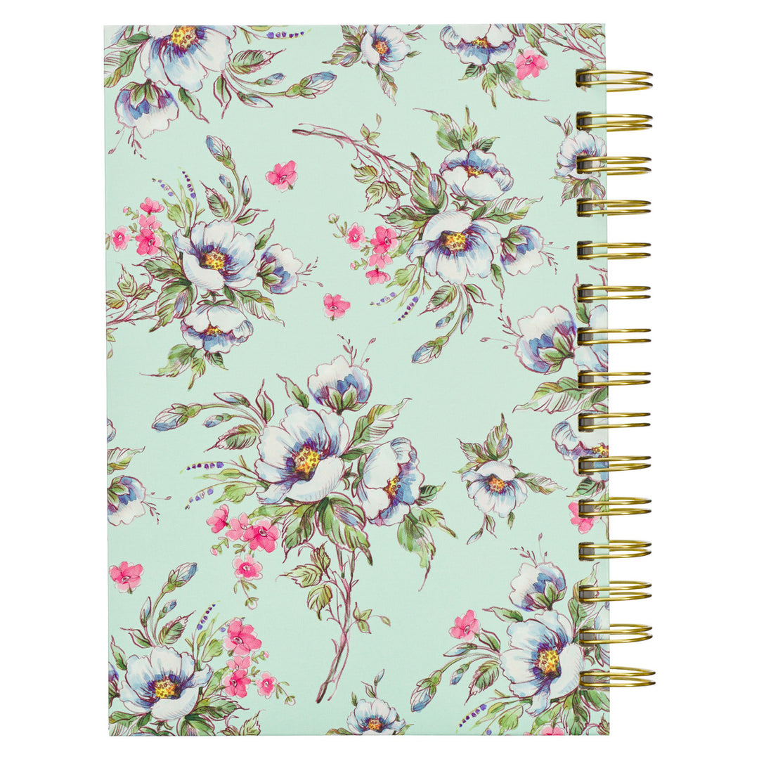 Give Thanks to the Lord Cream & Mint Large Hardcover Wirebound Journal