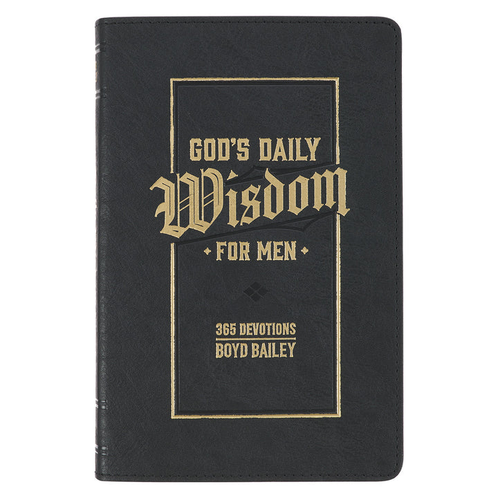 God's Daily Wisdom For Men Faux Leather