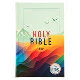 KJV Teal Mountains Hardcover Kids Bible Large Print