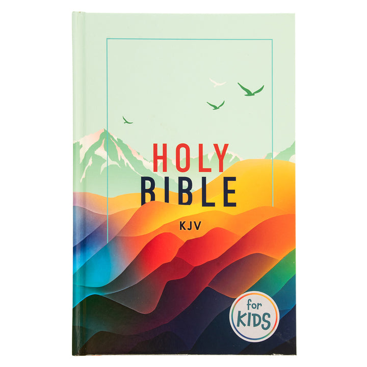 KJV Teal Mountains Hardcover Kids Bible Large Print