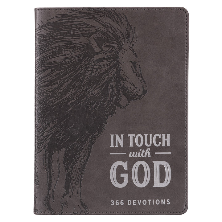 In Touch With God: 366 Devotions (Faux Leather)