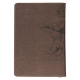 Thankful Grateful Blessed Faux Leather Journal With Zipped Closure