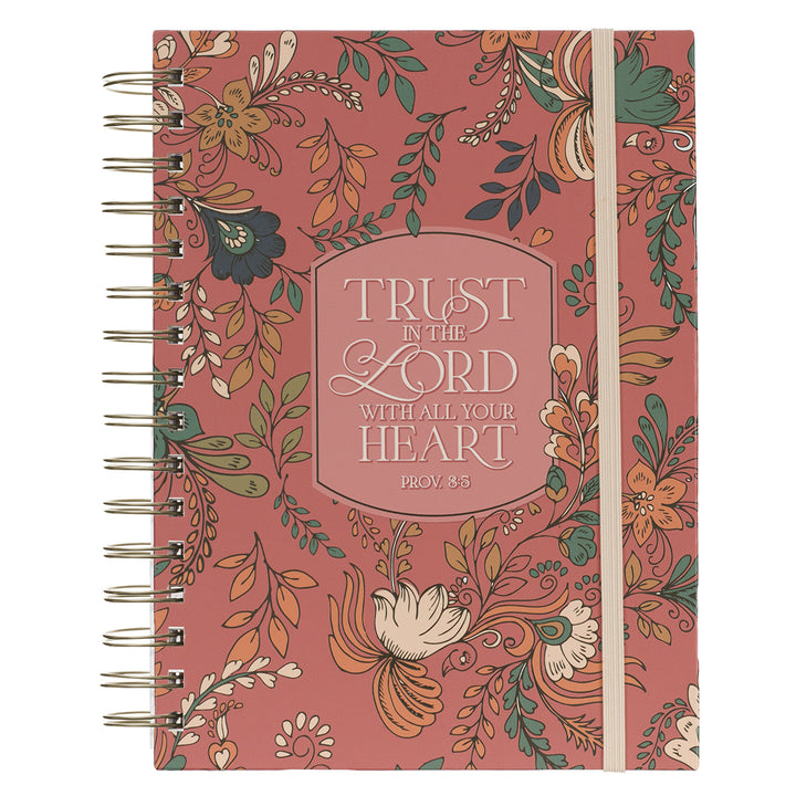 Trust In The Lord With All Your Heart Chunky Hardcover Wirebound Journal - Prov 3:5