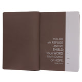 NLT Brown Flexcover Faux Leather Everyday Devotional Bible for Men