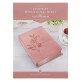 NLT Pink Flexcover Faux Leather Everyday Devotional Bible for Women
