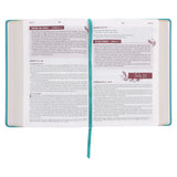 NLT Teal Flexcover Faux Leather Everyday Devotional Bible for Women