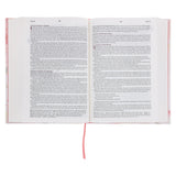 NLT Pink Floral Hardcover Everyday Devotional Bible for Women