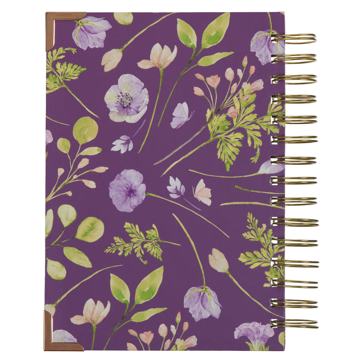 The Lord's Mercies are New Every Morning Purple Large Hardcover Wirebound Journal