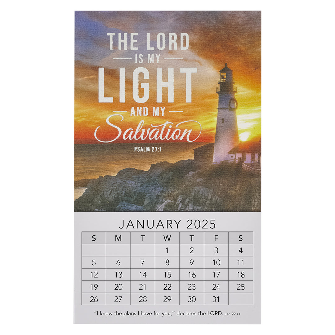 2025 Mini Magnetic Calendar - The Lord Is My Light and My Salvation