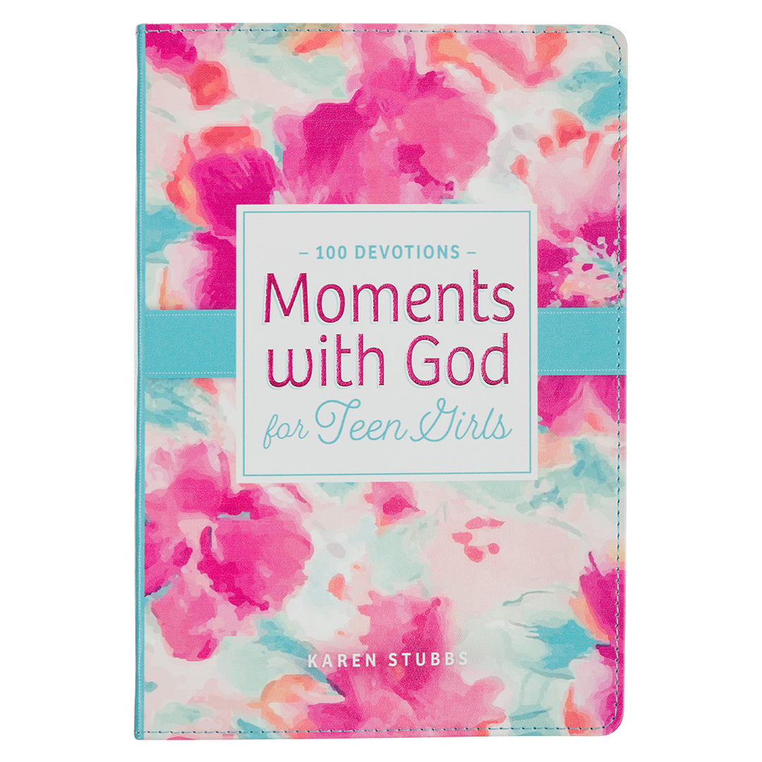 Moments with God for Teen Girls: 100 Devotions (Faux Leather)