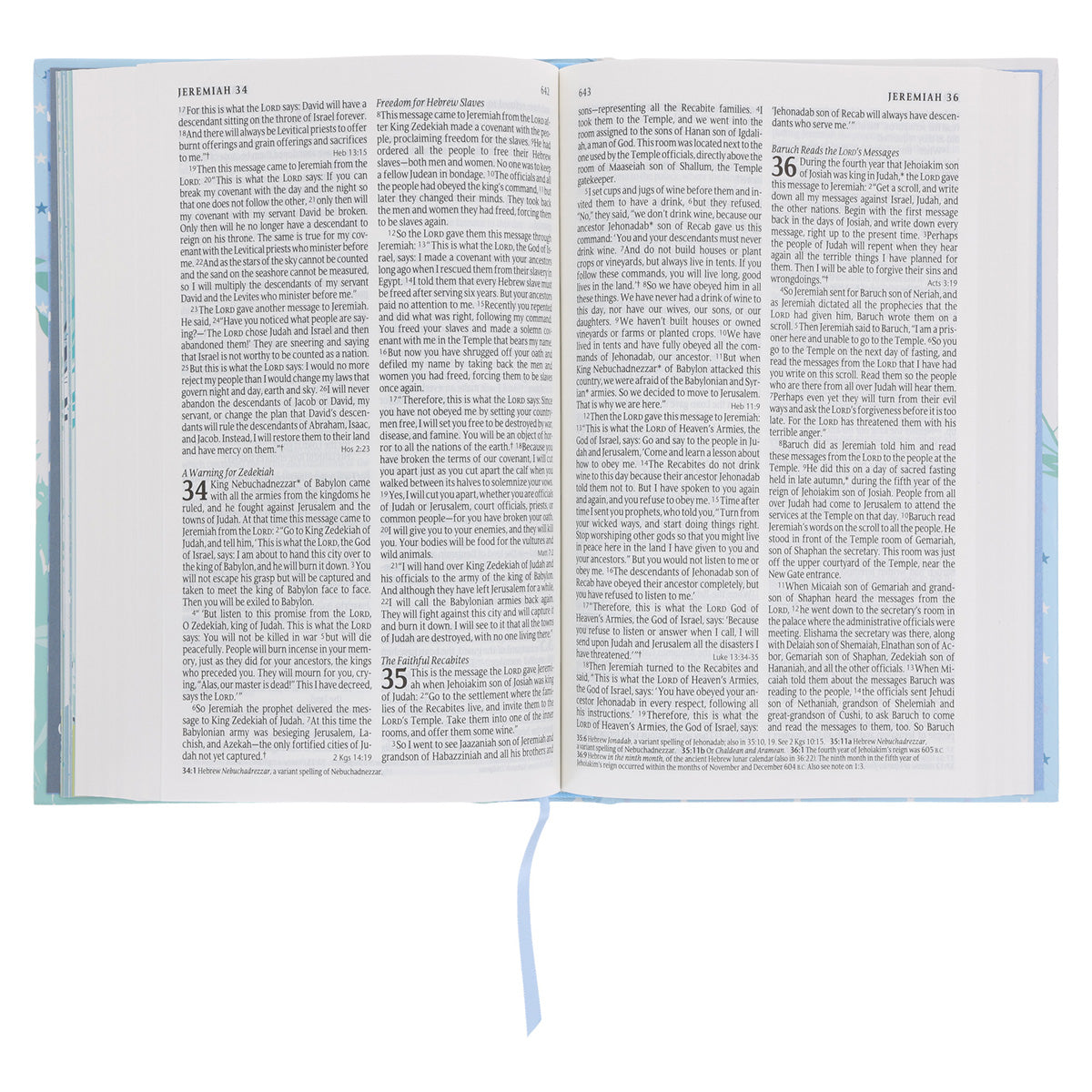 NLT Elephant Hardcover Baby Bible for Boys