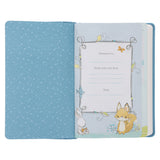 NLT Blue Elephant Flexcover Faux Leather Baby Bible for Boys