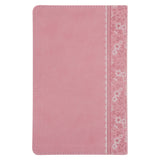 NLT Pink Deer Flexcover Faux Leather Baby Bible for Girls