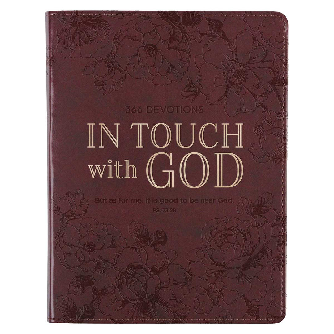 In Touch with God - 366 Devotions (Faux Leather)