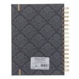 For God so Loved the World Grey Chunky Hardcover Wirebound Journal with Elastic Closure