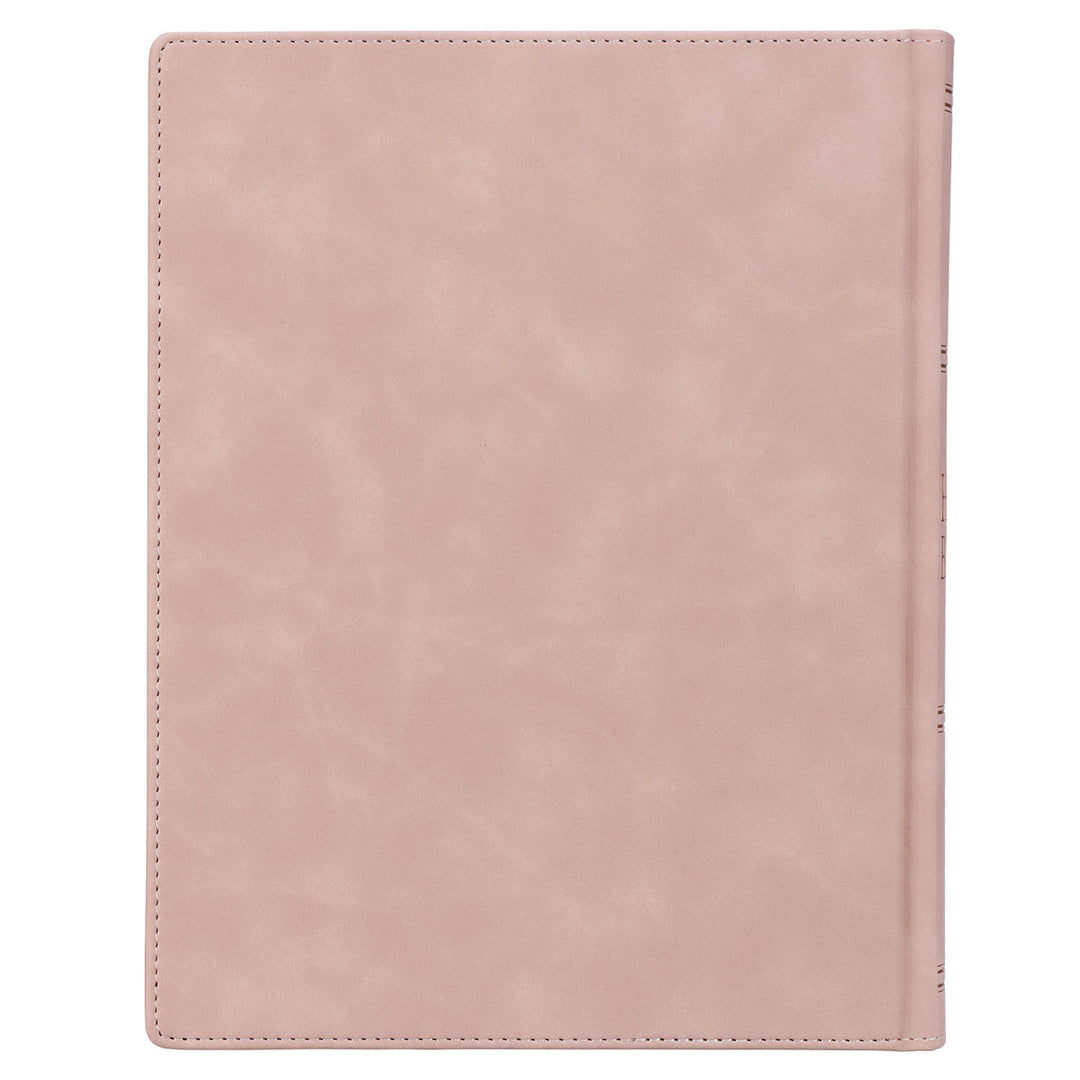 KJV Floral Hardcover Faux Leather Note-taking Bible Large Print