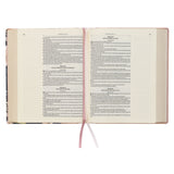 KJV Floral Hardcover Faux Leather Note-taking Bible Large Print