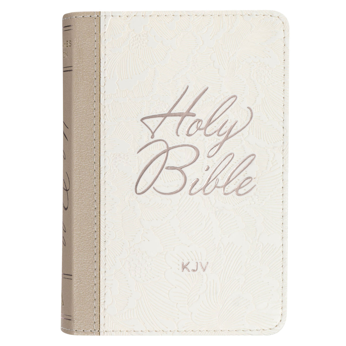 KJV White Faux Leather Mini Pocket Bible