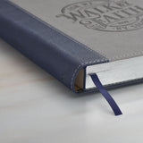 For We Walk by Faith Faux Leather Journal with Pen Holder and Elastic Closure