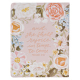 KJV Pink Floral Faux Leather Note-Taking Bible
