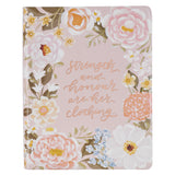 KJV Pink Floral Faux Leather Note-Taking Bible