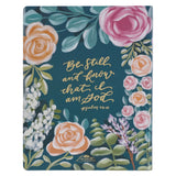 KJV Green Floral Faux Leather Note-Taking Bible Large Print