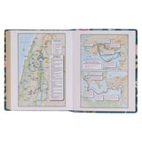 KJV Green Floral Faux Leather Note-Taking Bible Large Print