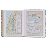 KJV Green Floral Faux Leather Note-Taking Bible Large Print