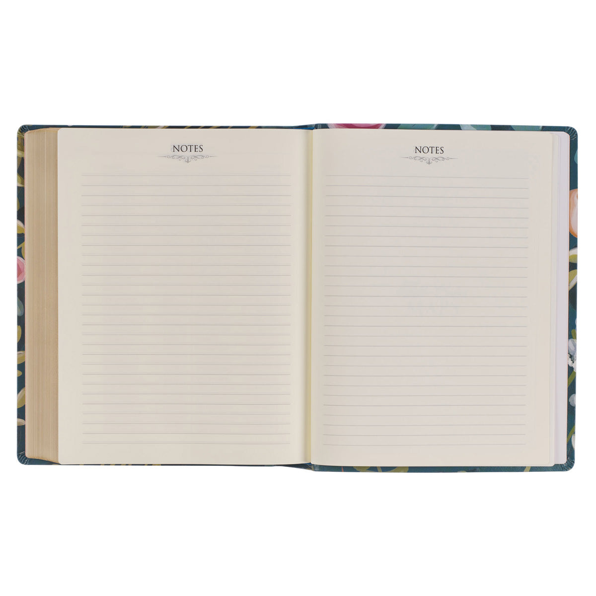 KJV Green Floral Faux Leather Note-Taking Bible Large Print