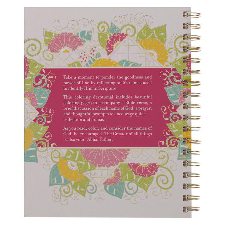 Coloring the Names of God Coloring Book (Spiral-Bound)