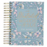 The Illustrated Words of Jesus for Women: A Devotional Coloring Book (Spiral-Bound)