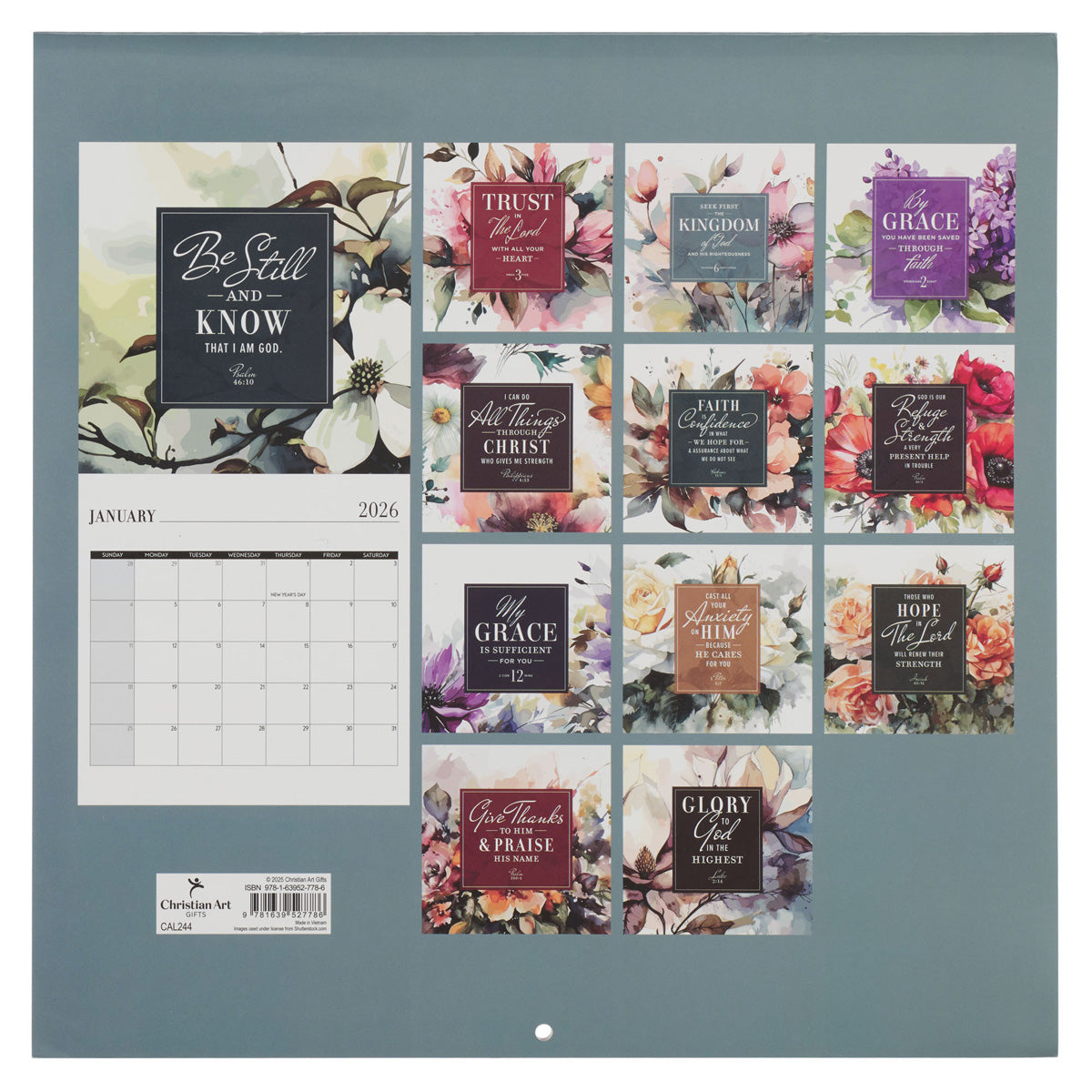 2026 Calendar - For I Know the Plans I Have for You