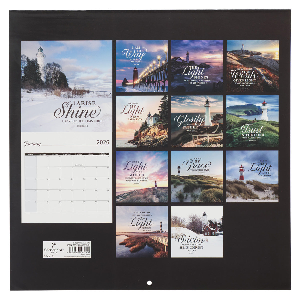 2026 Calendar - I Am the Light of the World