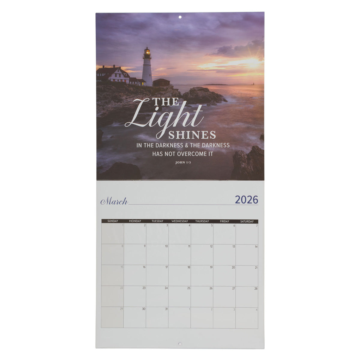 2026 Calendar I Am the Light of the World CUM Books