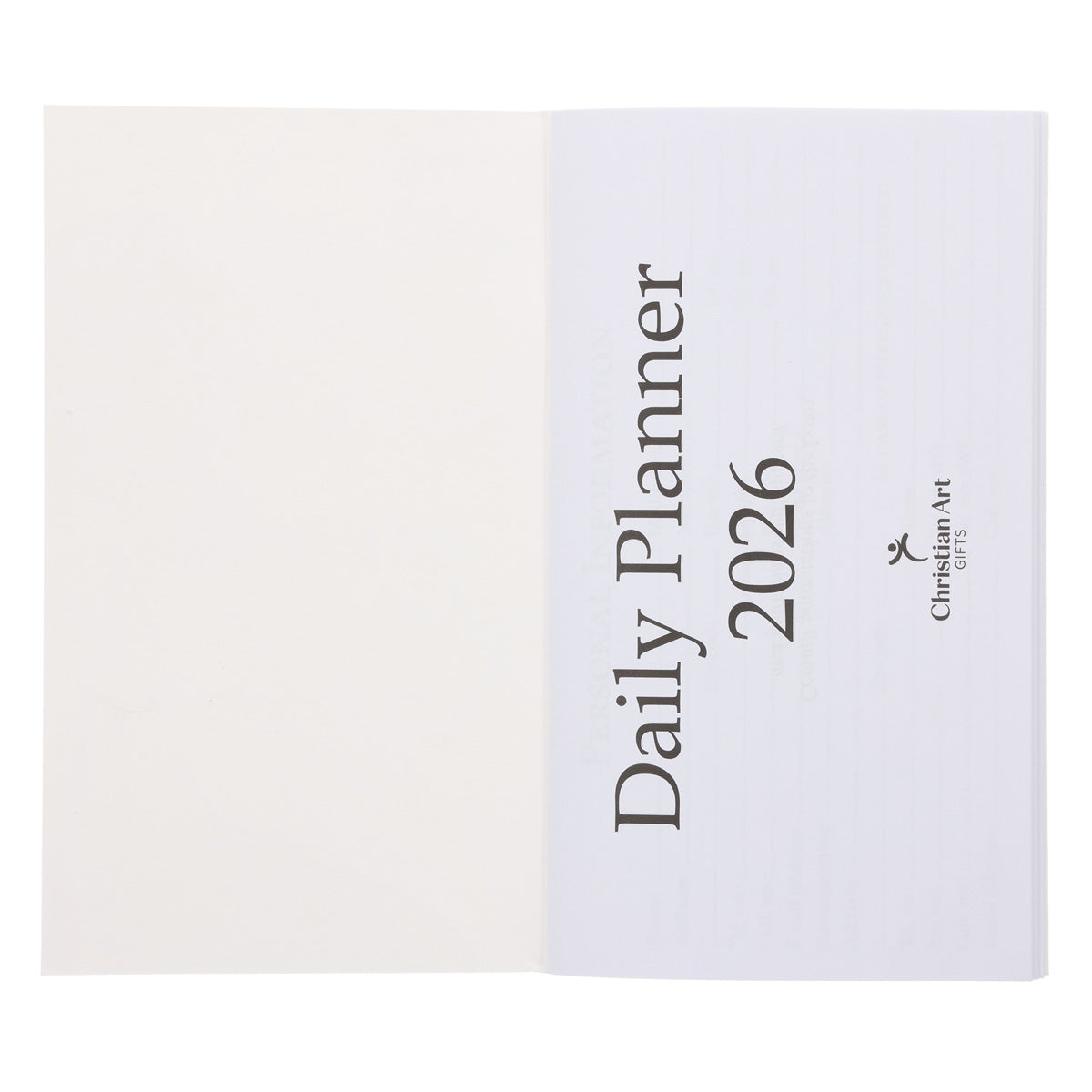2026 Diary - Daily Planner - For We Walk by Faith Not by Sight