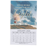 2026 Mini Magnetic Calendar - Your Word Is A Lamp to My Feet & A Light to My Path