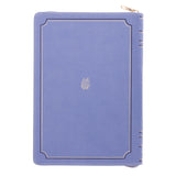 Be Strong and Courageous Purple Faux Leather Journal with Zipped Closure