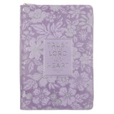 Trust in the Lord with All Your Heart Faux Leather Journal with Zipped Closure
