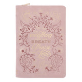 Let Everything That Has Breath Praise the Lord Faux Leather Journal with Zipped Closure