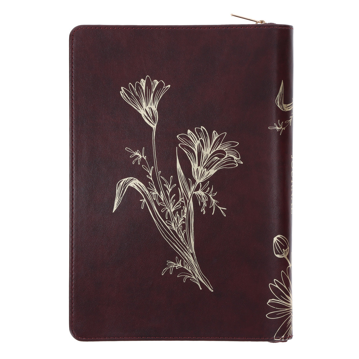 For by Grace You Have Been Saved Through Faith Faux Leather Journal with Zipped Closure