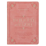 In Touch with God: 366 Devotions Peach (Faux Leather)