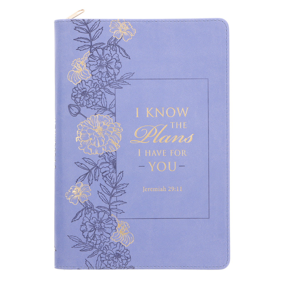 I Know the Plans I Have for You Purple Faux Leather Journal with